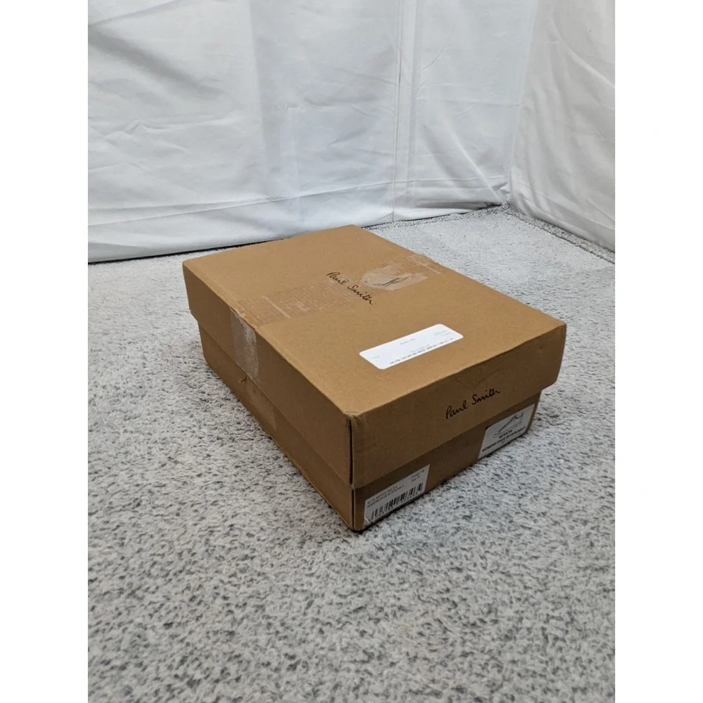Paul Smith Miyata Sneakers Womens 6.5-7.0 Navy‎ White Leather Suede Trainers NIB